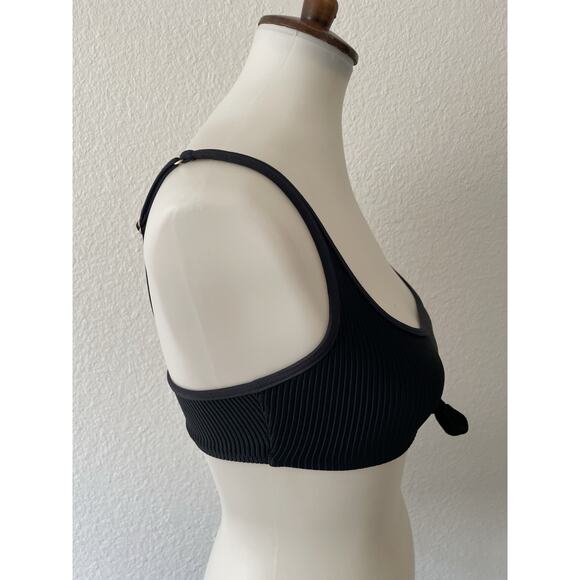 Frankies Swim Knotted Bikini Top Ribbed Swimwear Greer - Picture 4 of 8